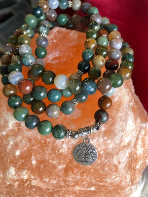 Indian Onyx Mala for Strength and Initiation