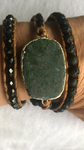 Crystal Pendant - Link Wrap Bracelet - Diffuser Lava stones