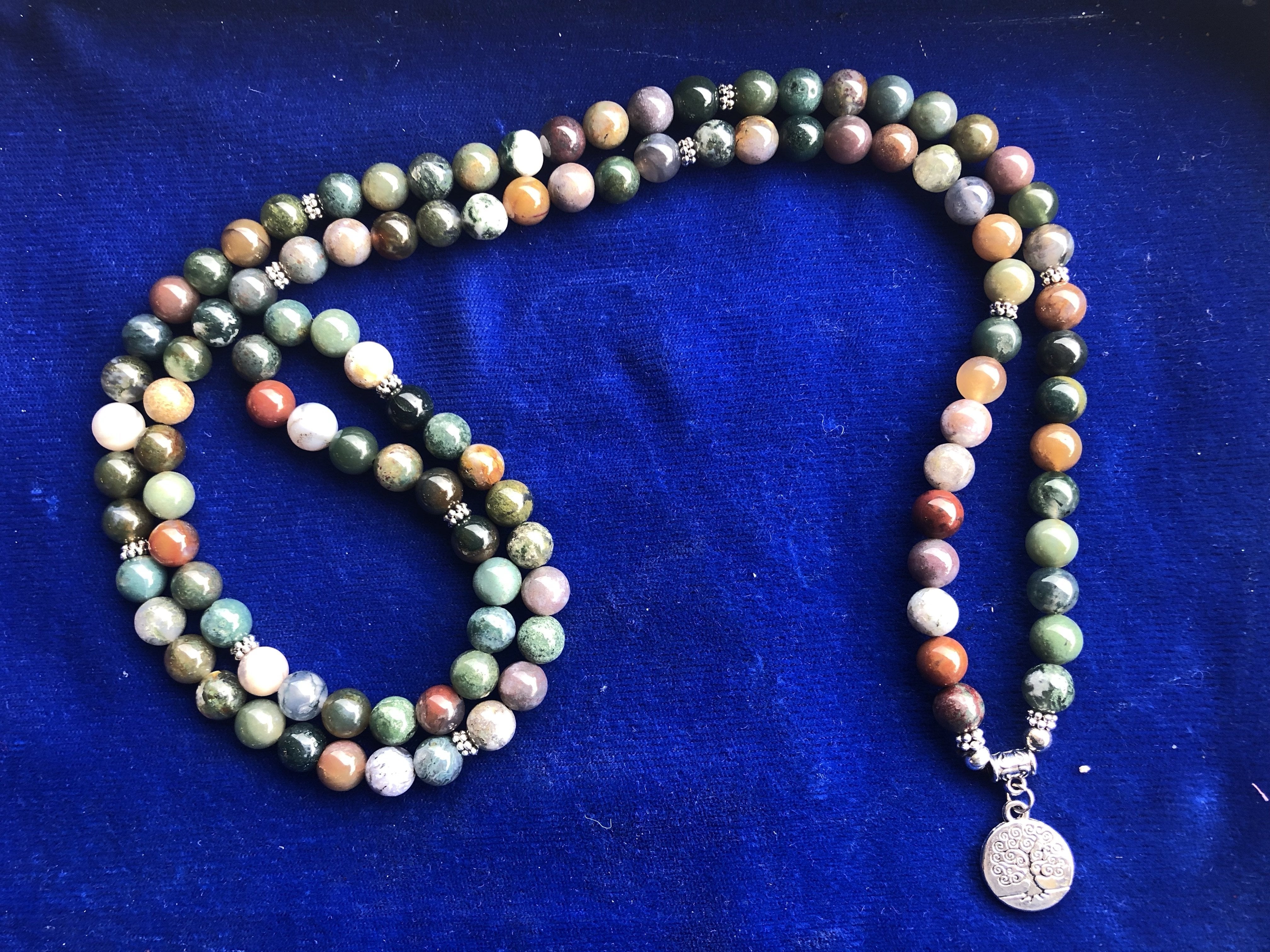 Indian Onyx Mala for Strength and Initiation
