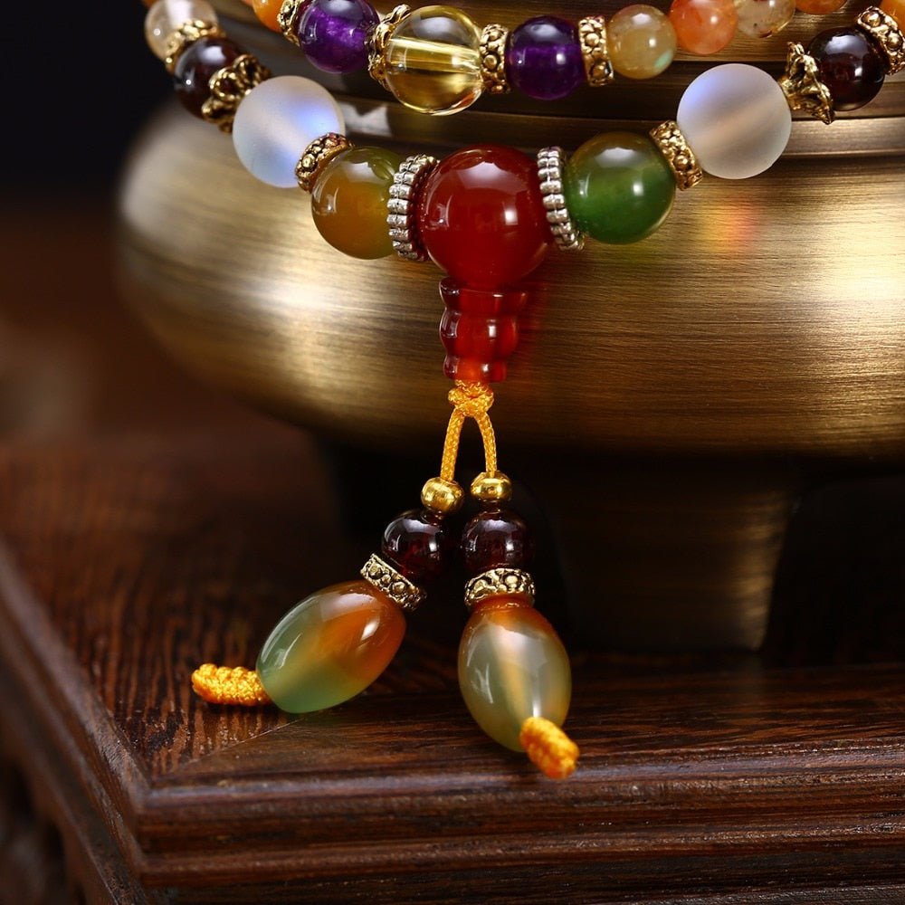 Colorful Spiritual Crystal Quartz - Bracelet