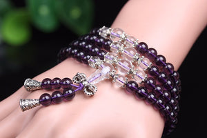 Purple Crystal Beads Bracelet